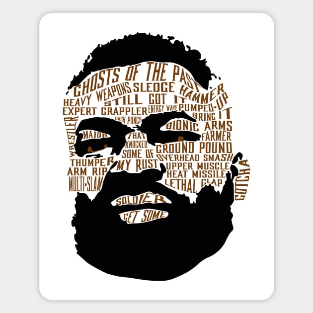 Jax text portrait Magnet by Jawes